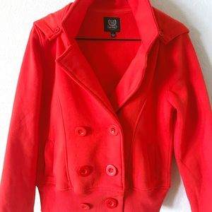 MINE size large sweatshirt pea coat style jacket